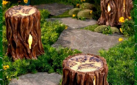 Как украсить пень от дерева, создавая уютный декор дачного участка