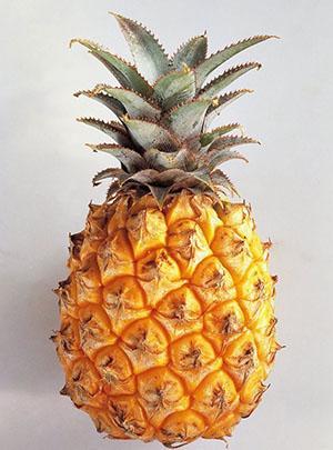 В ананасе большая концентрация витамина С