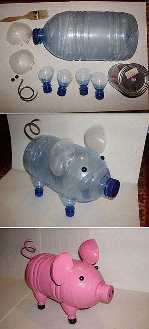 Поделки из пятилитровых бутылок. 5 необычных идей применения пластиковых 5 литровых бутылок на даче