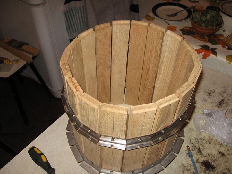 деревянная сетка из брусков
