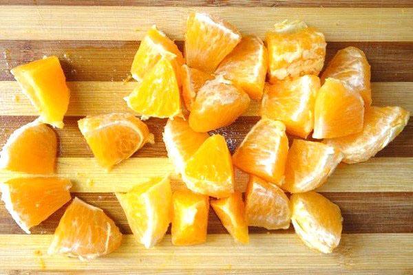 апельсин кубиками