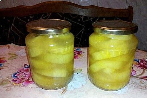 ананасовый компот из кабачков