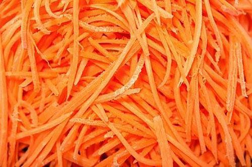 натереть для закатки морковь