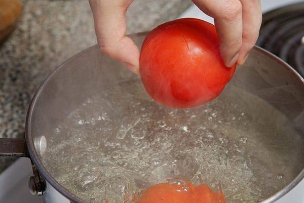бланшировка томатов