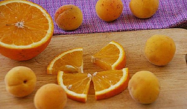 разрезать апельсин для компота
