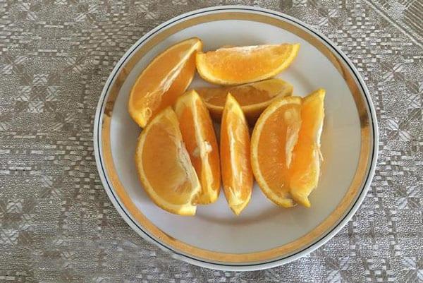 подготовить апельсин для компота
