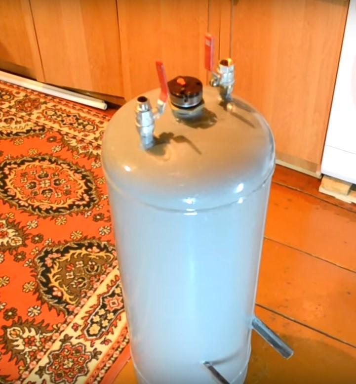 Бойлер на 50 литров – изготовление своими руками из газового баллона, видео