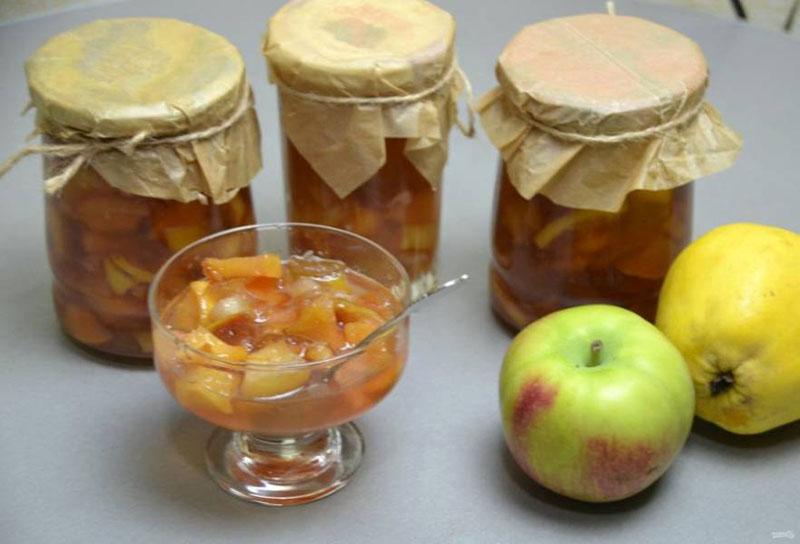 варенье из айвы самый вкусный рецепт с яблоками