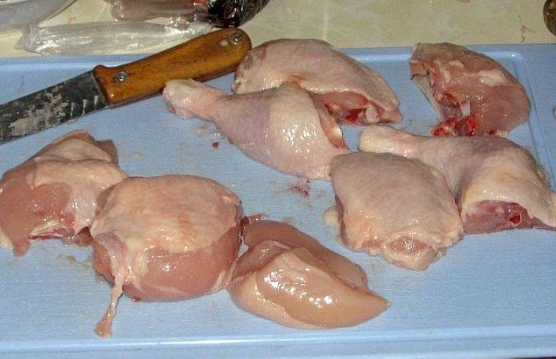подготовить курицу