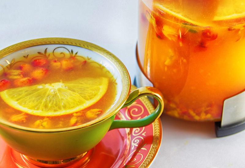 рецепт облепихового чая с апельсинами