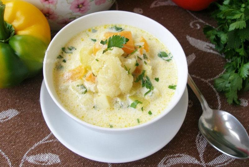 овощной суп с топинамбуром и сыром