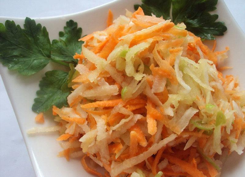 салат из топинамбура и моркови