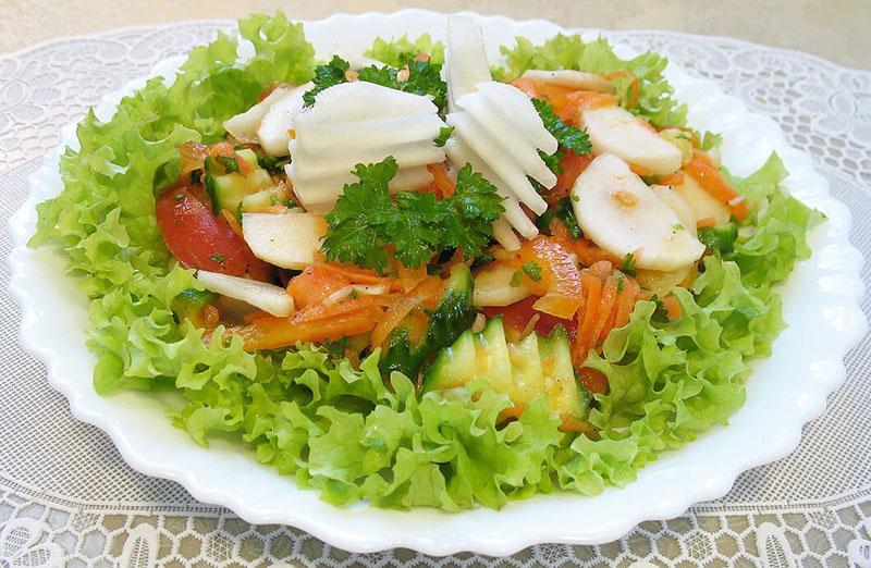 рецепты приготовления из топинамбура салатов