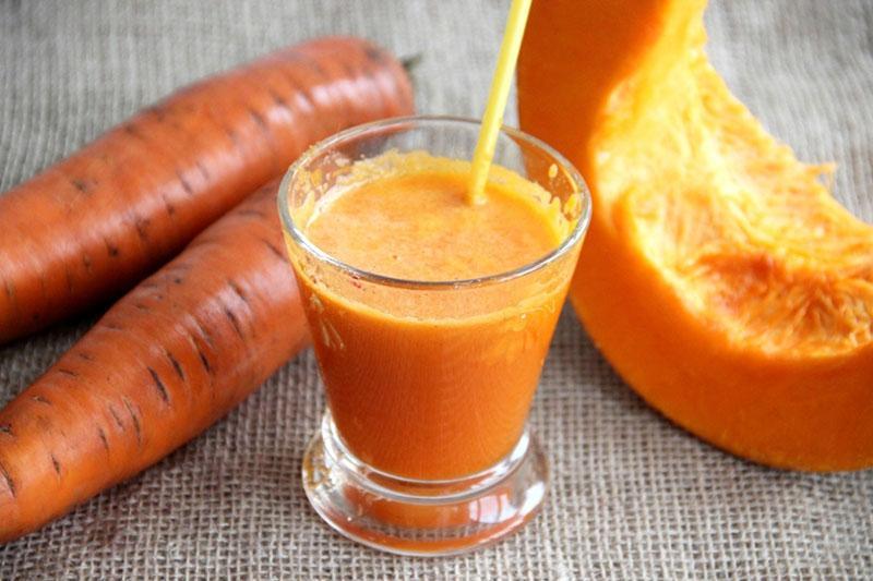 морковно-тыквенный сок в домашних условиях на зиму
