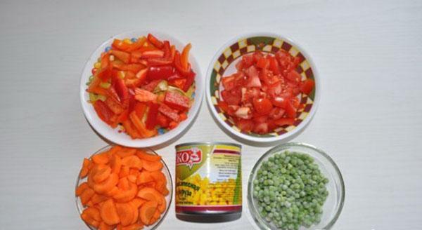 подготовить овощи
