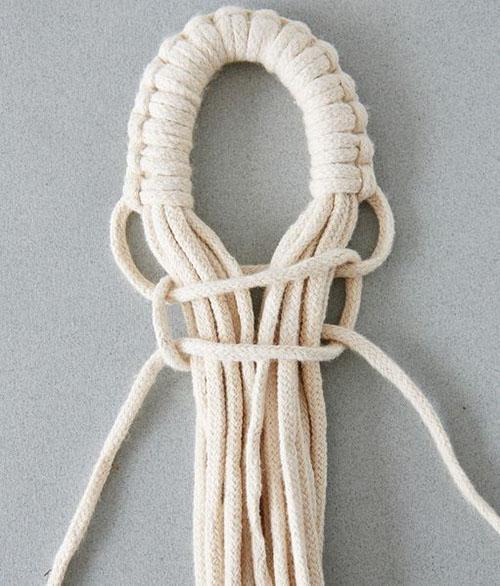 Макраме кашпо для цветов своими руками- пошаговые схемы плетения из шпагата, веревки
