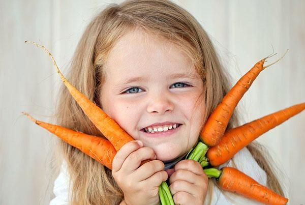 морковь в питании детей