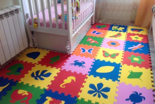 Мягкий пол для детских комнат и характеристика изделия