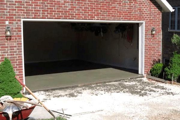 бетонный пол в гараже