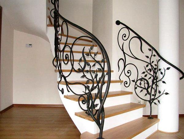 Перила для лестницы в доме – виды, высота и оформление, видео
