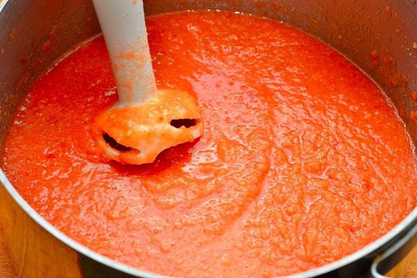 приготовление томатного пюре