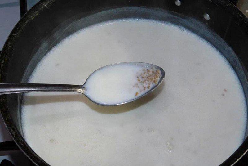 варить кашу на молоке