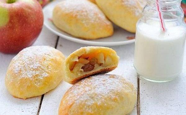 маленькие пирожки с яблоками в духовке