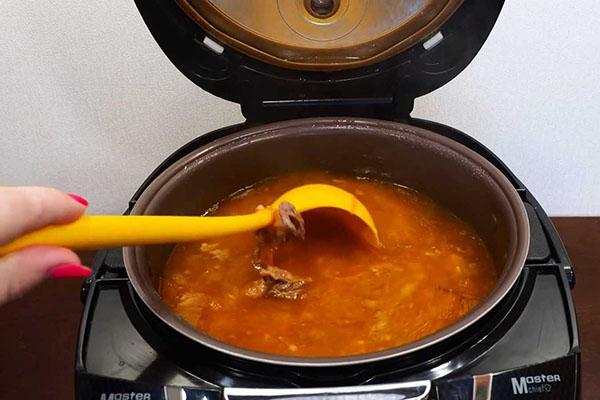 готовим суп в мультиварке