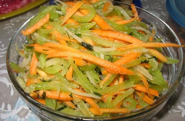салат из зеленой редьки
