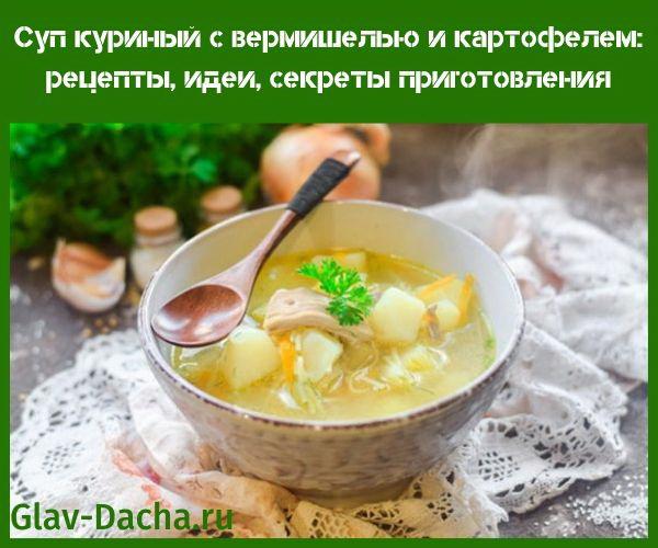 суп куриный с вермишелью и картофелем