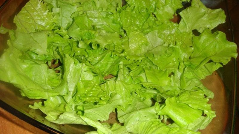порвать листья салата