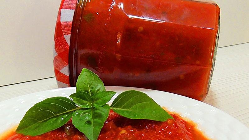 рецепты соуса из томатов на зиму
