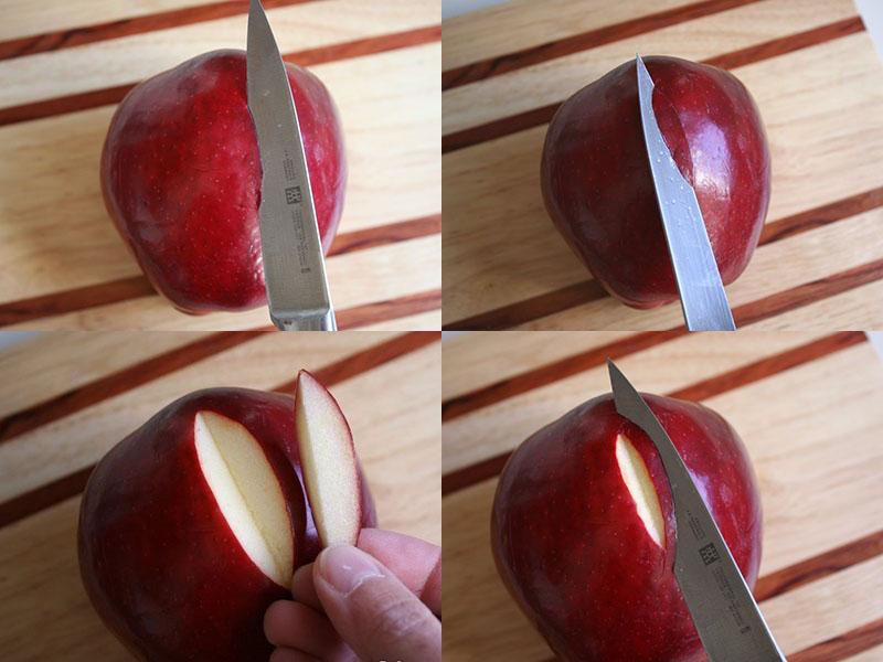 фото-инструкция по карвингу из яблок