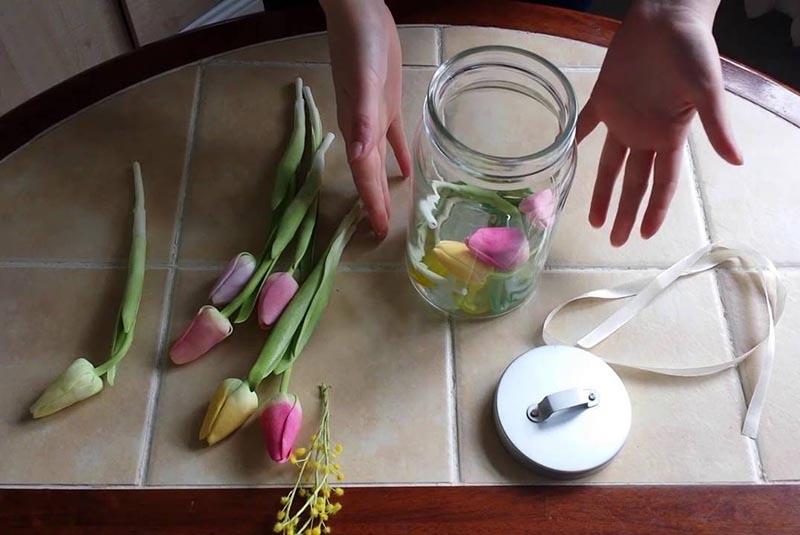подготовка цветов к консервации