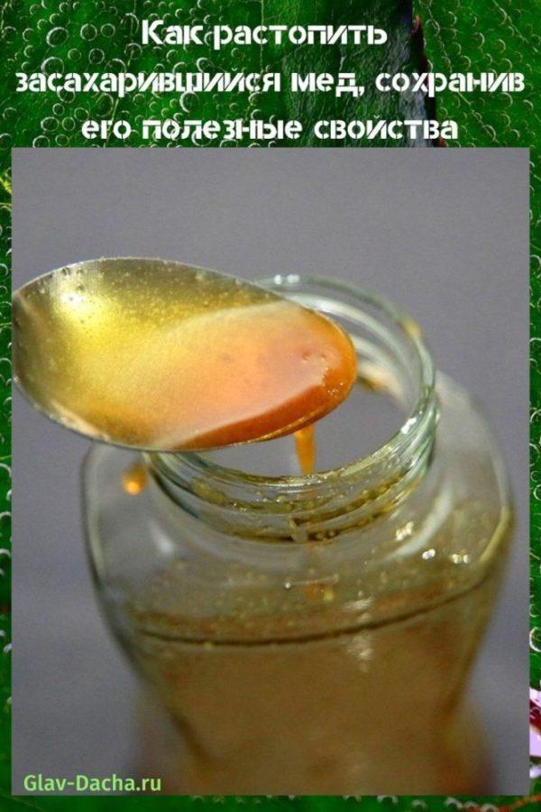 Как растопить засахарившийся мед, сохранив его полезные свойства