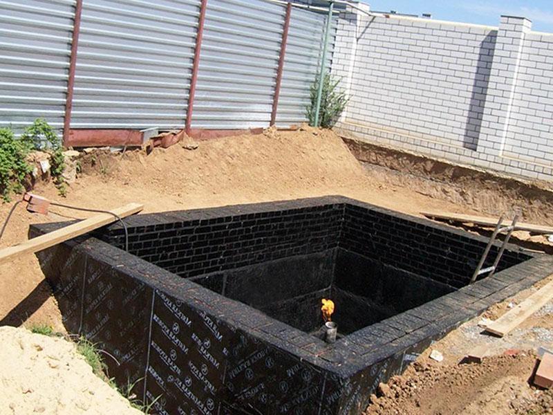 гидроизоляция стен погреба