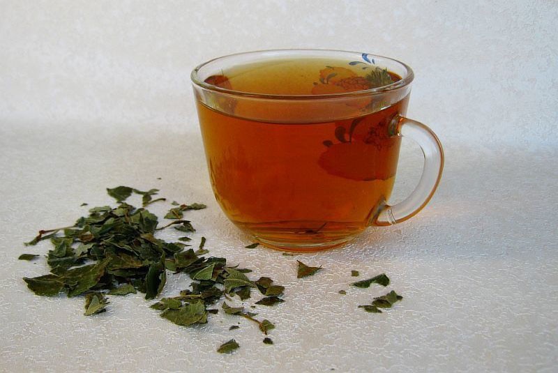 лечебный чай из листьев вишни