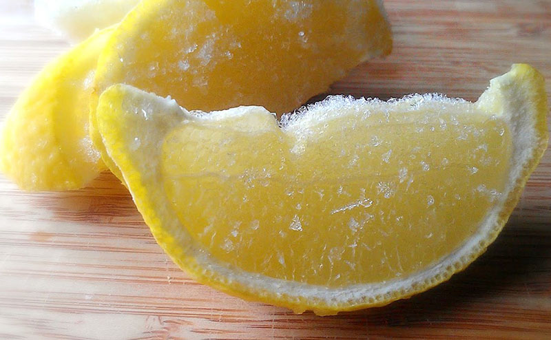 использование замороженного лимона в кулинарии