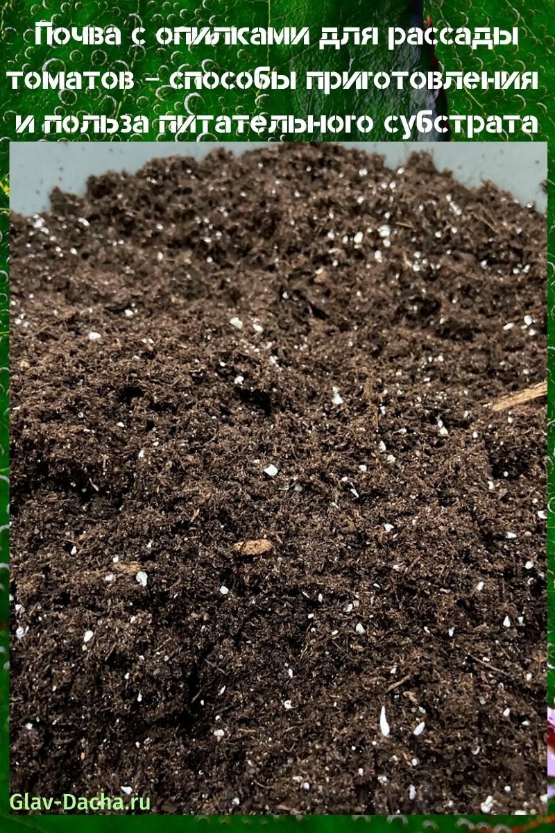 почва с опилками для рассады томатов