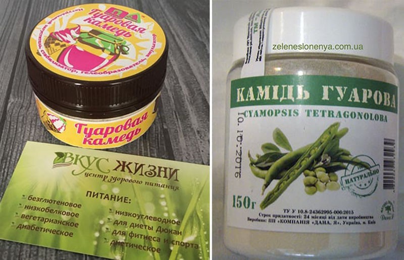 универсальное применение гуаровой камеди
