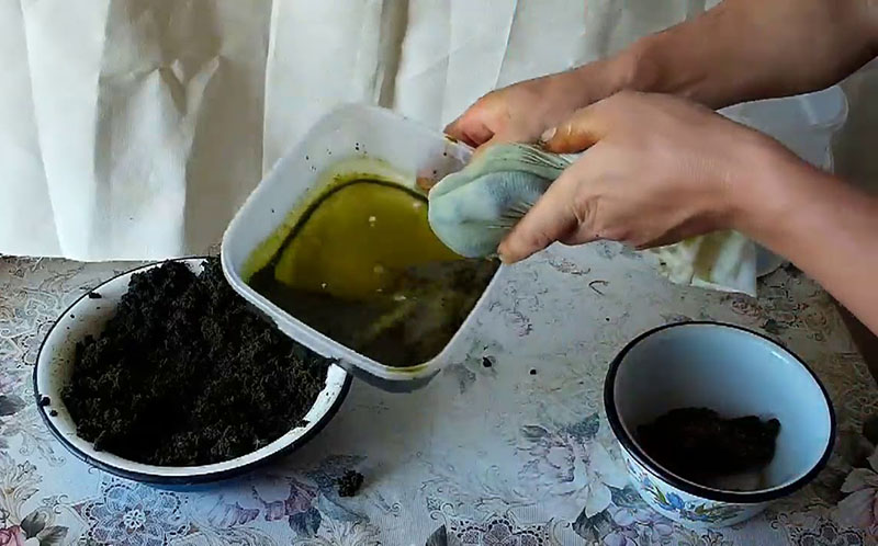 приготовление сока лопуха